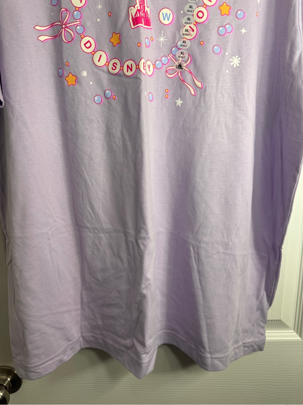 NWT Disney World Friendship Bracelet Lavender T-Shirt XL. - Picture 3 of 9